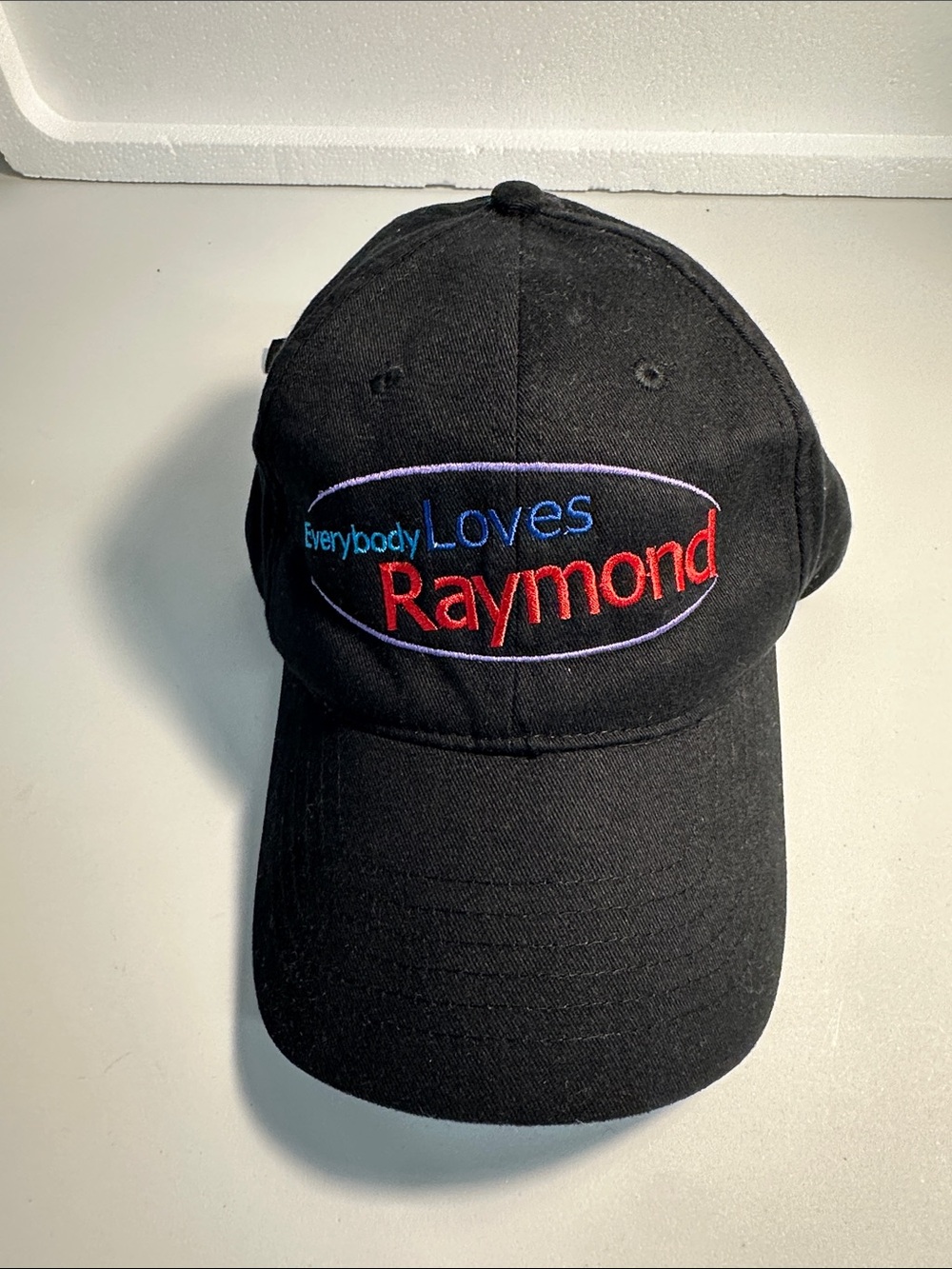 Everybody Loves Raymond Black Embroidered Baseball Cap